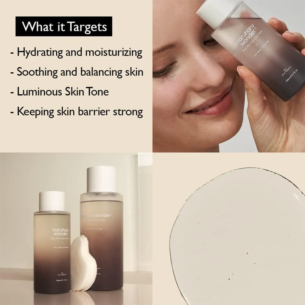 Haruharu Wonder Black Rice Hyaluronic Toner - 150 ml thumbnail 2