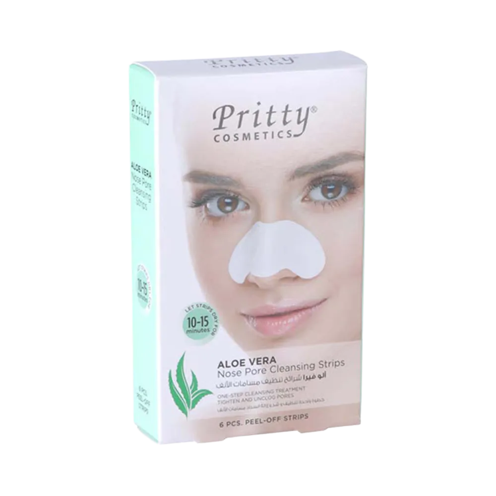 Pritty Nose Pore Cleansing Strips - Aloe Vera - 6 Strips thumbnail 3