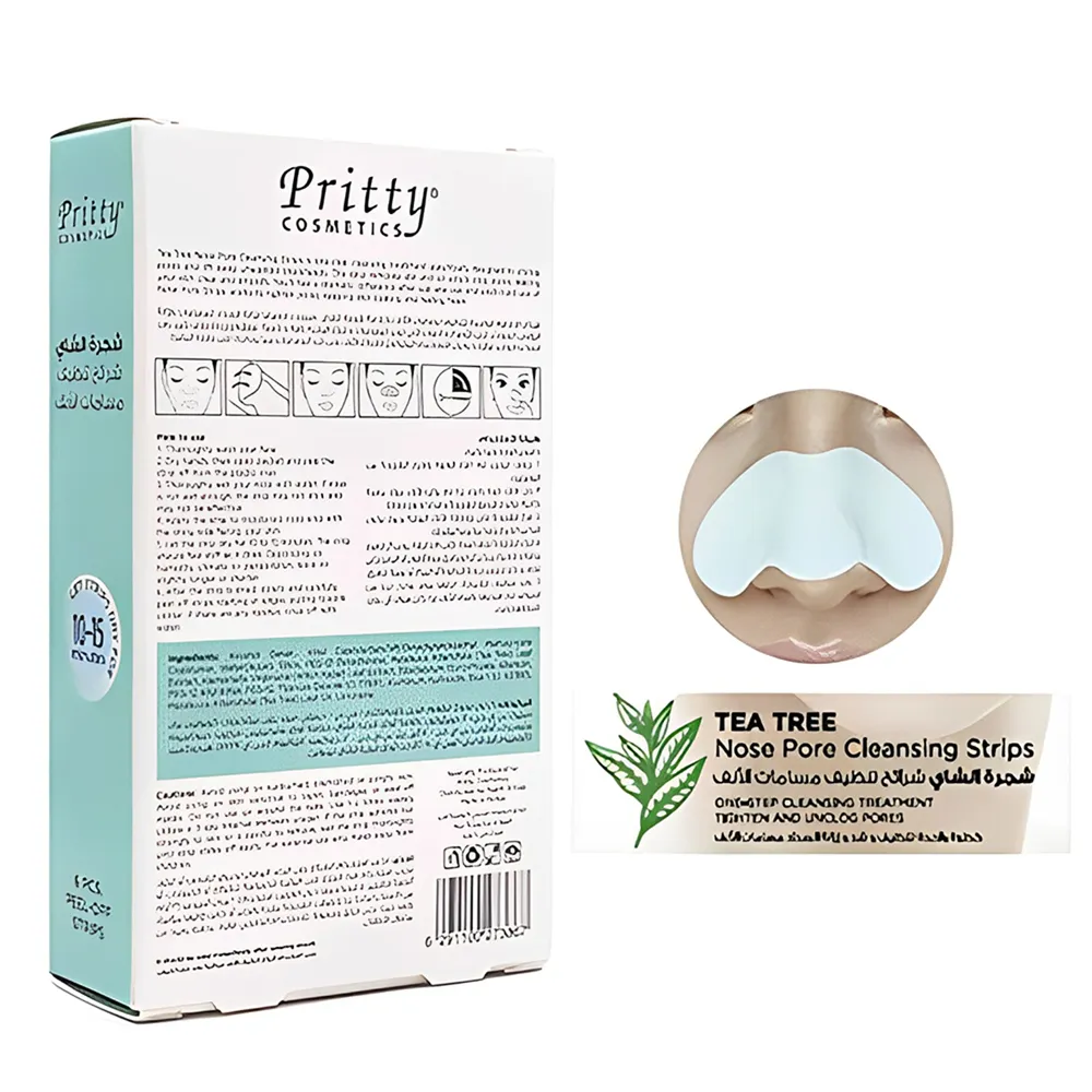Pritty Nose Pore Cleansing Strips - Tea Tree - 6 Strips thumbnail 2