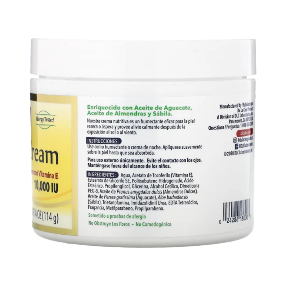 De La Cruz Vitamin E Cream - 114 g thumbnail 2