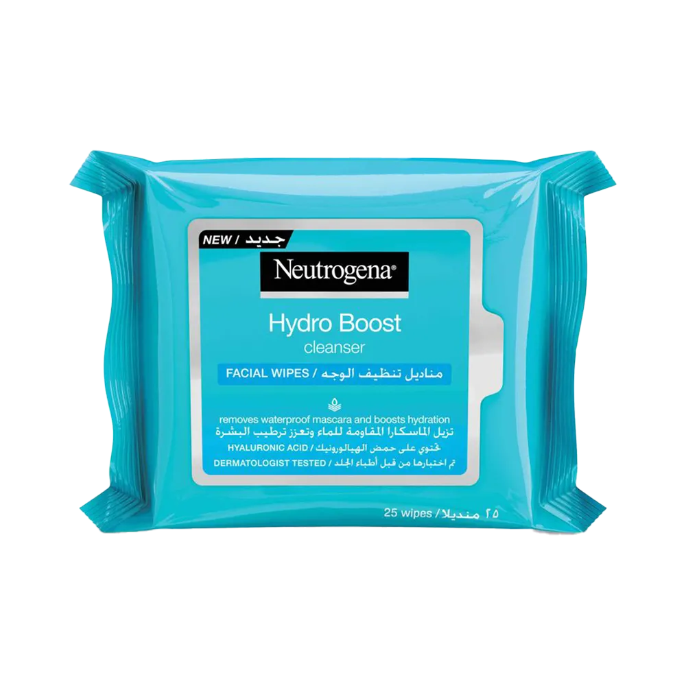 Neutrogena Hydro Boost Cleansing Facial Wipes - 25 pcs thumbnail 1
