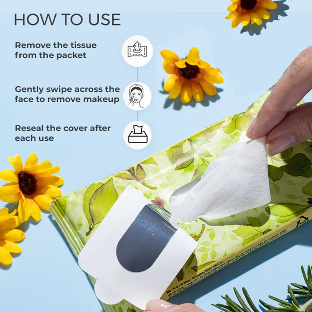 The Face Shop Herb Day Cleansing Wipes - 20 pcs thumbnail 3