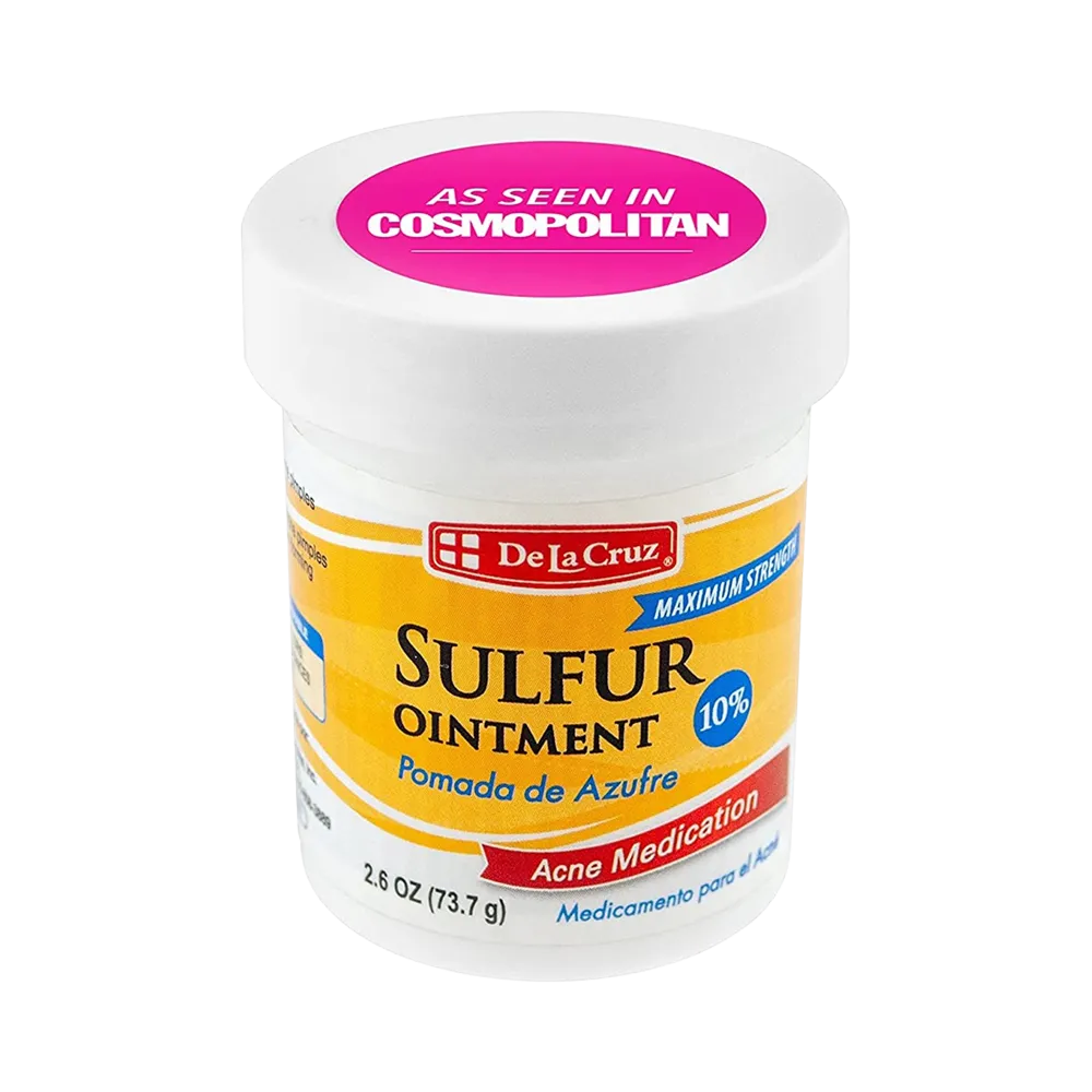 De La Cruz Acne Treatment Ointment with 10% Sulfur Maximum Strength - 73.7 g thumbnail 2