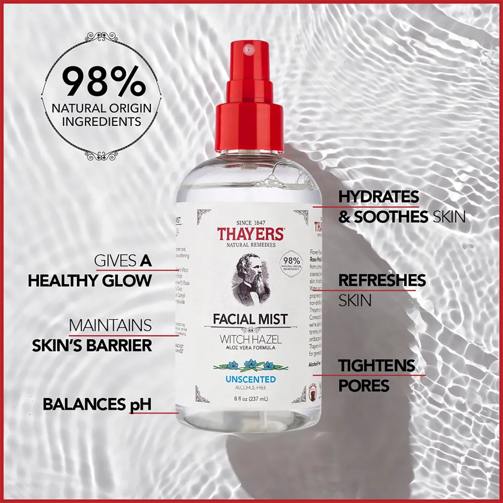 Thayers Unscented Facial Toner - 237 ml thumbnail 2