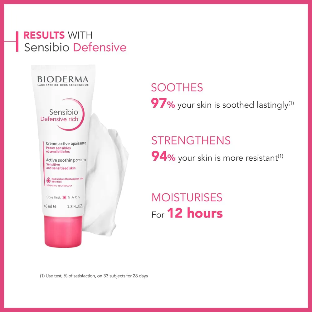 Bioderma Sensibio Defensive Rich Active Soothing Cream - 40 ml  thumbnail 2