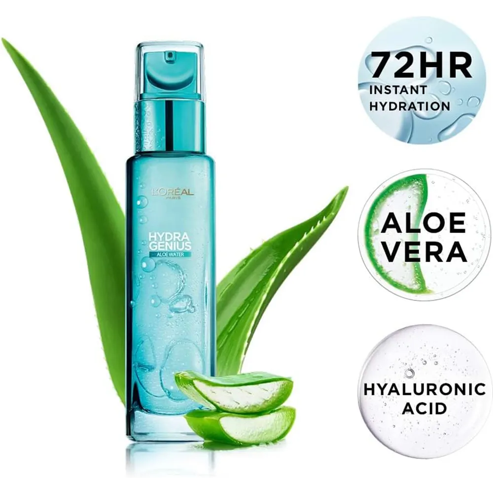 L’Oreal Paris Hydra Genius Daily Liquid Care Moisturiser for Normal Dry Skin - 70 ml thumbnail 2