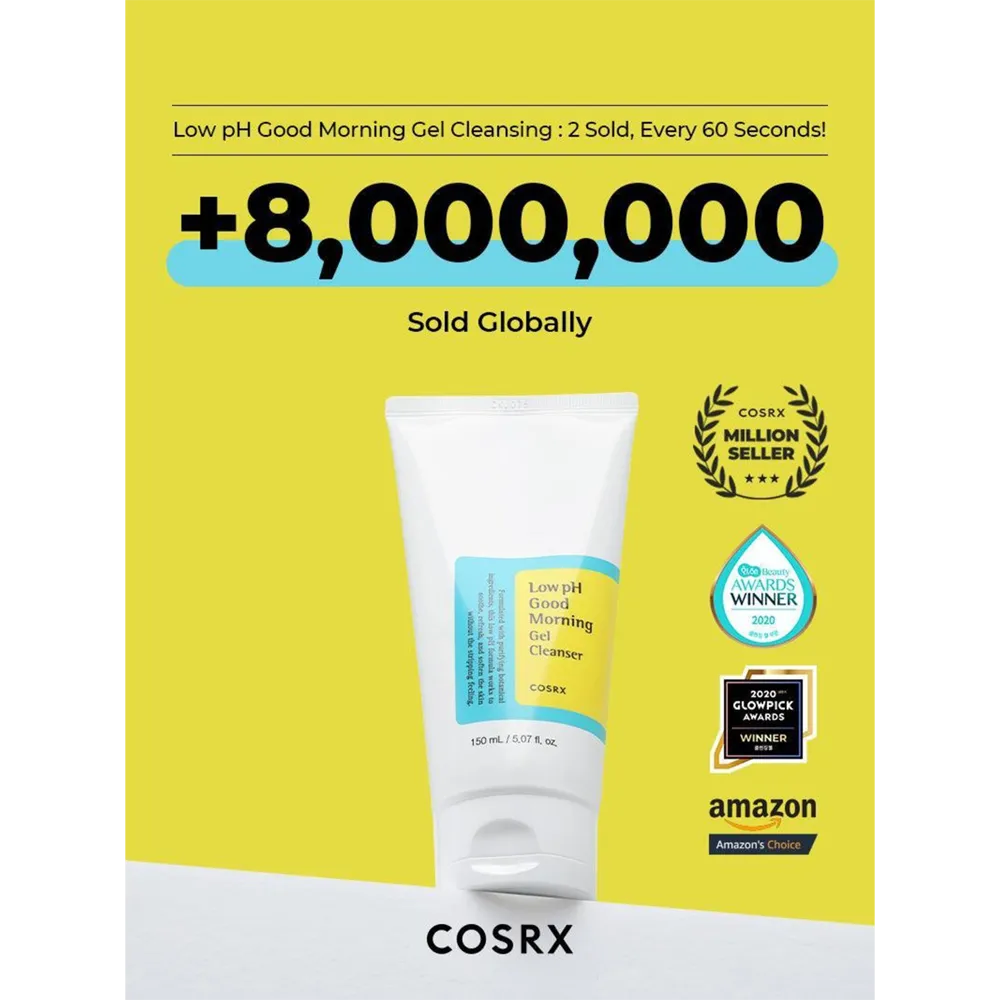 COSRX Low Ph Good Morning Gel Cleanser - 50 ml thumbnail 2