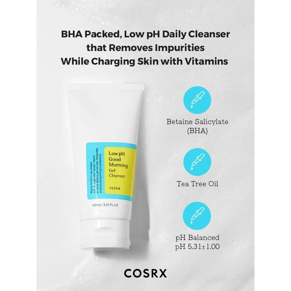 COSRX Low Ph Good Morning Gel Cleanser - 50 ml thumbnail 4