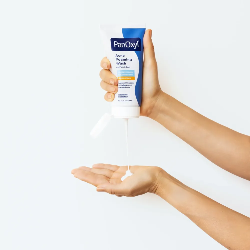 PanOxyl Acne Foaming Wash 10% Benzoyl Peroxide Maximum Strength - 156 g thumbnail 3