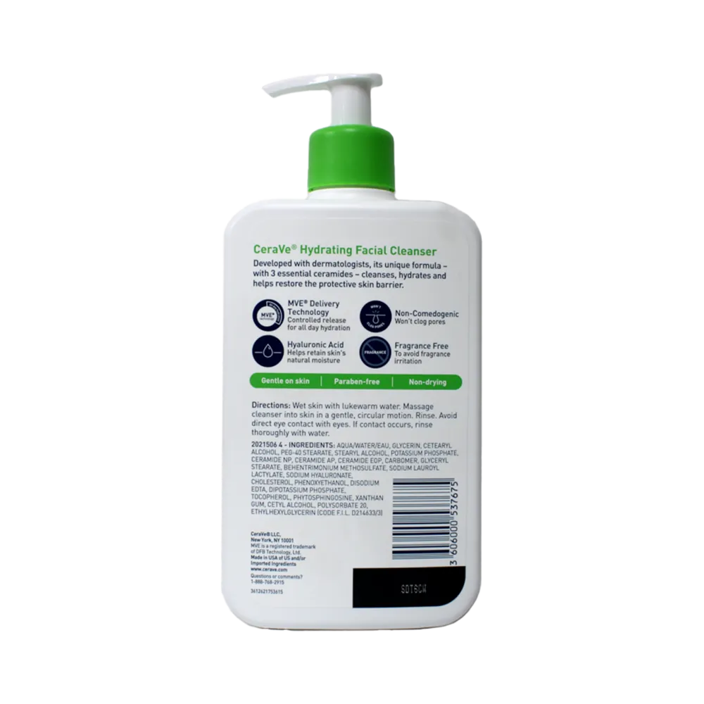 CeraVe Hydrating Facial Cleanser - 473 ml thumbnail 2