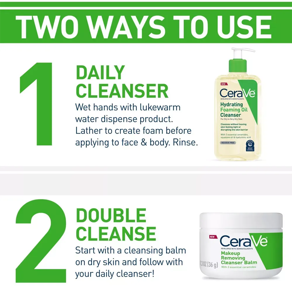 CeraVe Hydrating Foaming Oil Cleanser - 473 ml thumbnail 4