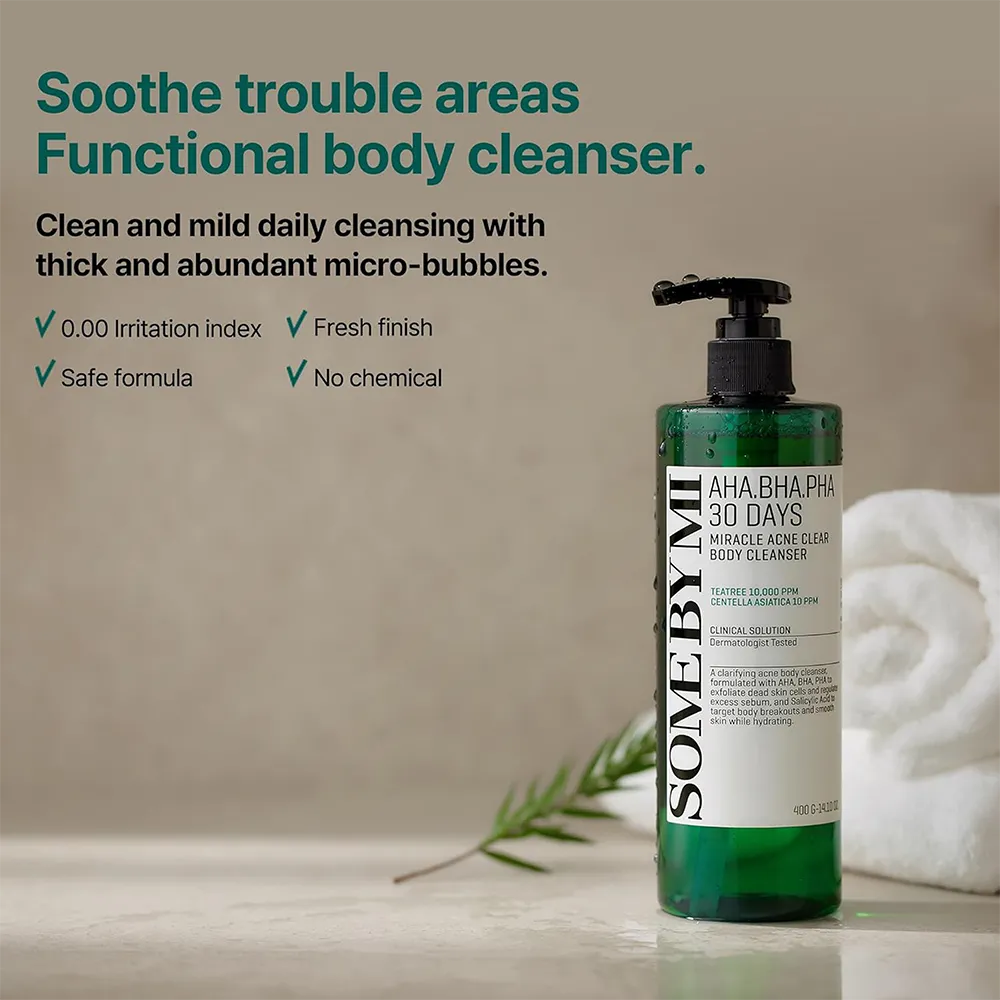 Some By MI AHA-BHA-PHA 30 Days Miracle Acne Body Cleanser - 400 g thumbnail 2