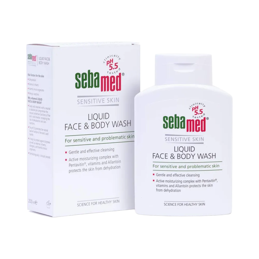 Sebamed Liquid Face & Body Wash - 200 ml thumbnail 1