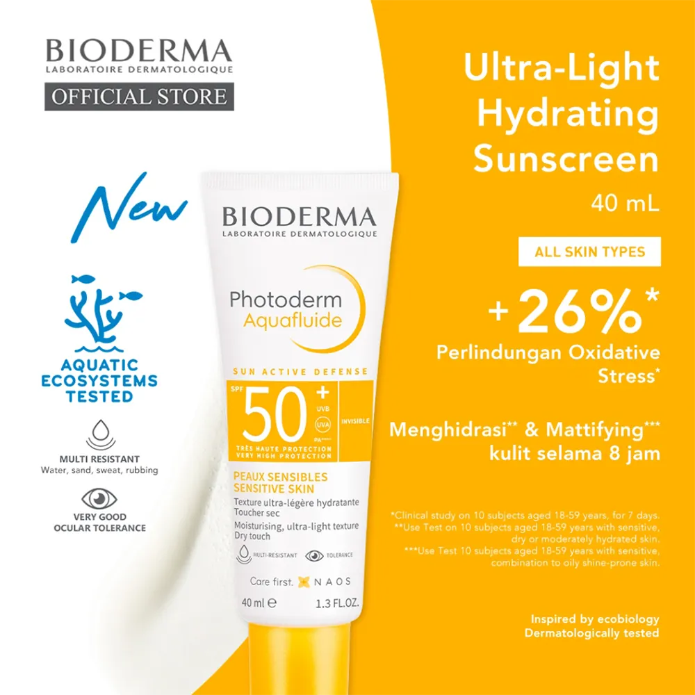 BIODERMA Photoderm Aquafluide SPF50+ Sunscreen - 40 ml thumbnail 2