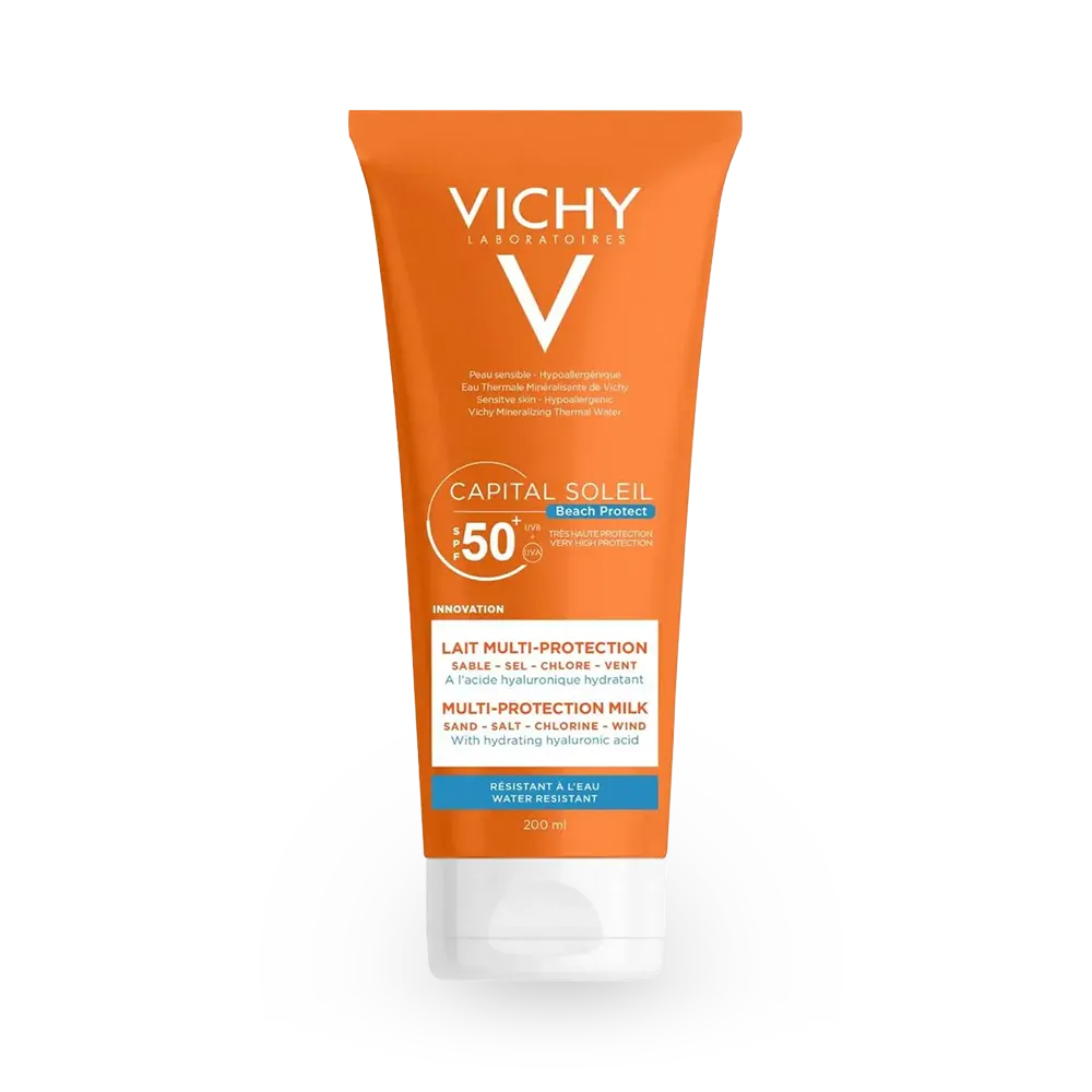 VICHY Capital Soleil Beach Protect Milk Multi-protection SPF 50 - 200 ml thumbnail 1