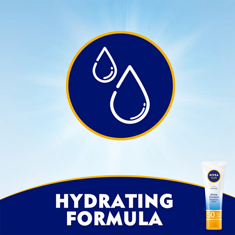 Nivea Sun UV Face Shine Control Cream SPF 50 - 50 ml thumbnail 3