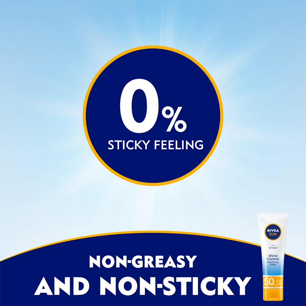 Nivea Sun UV Face Shine Control Cream SPF 50 - 50 ml thumbnail 5