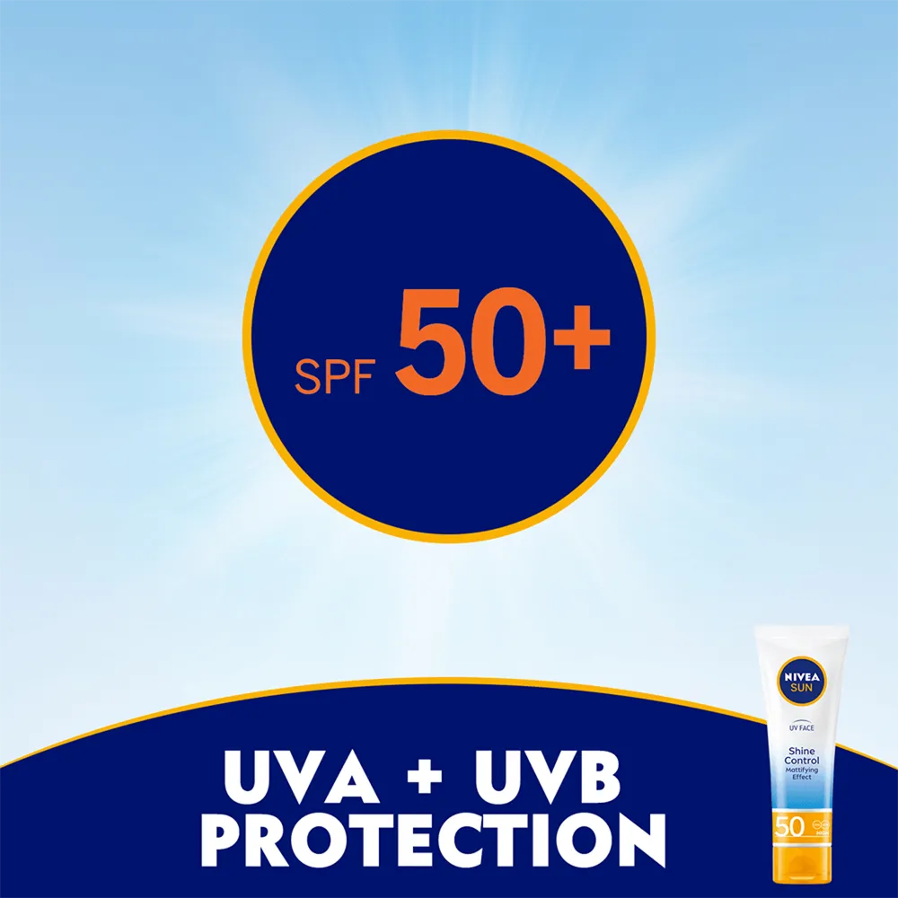 Nivea Sun UV Face Shine Control Cream SPF 50 - 50 ml thumbnail 6