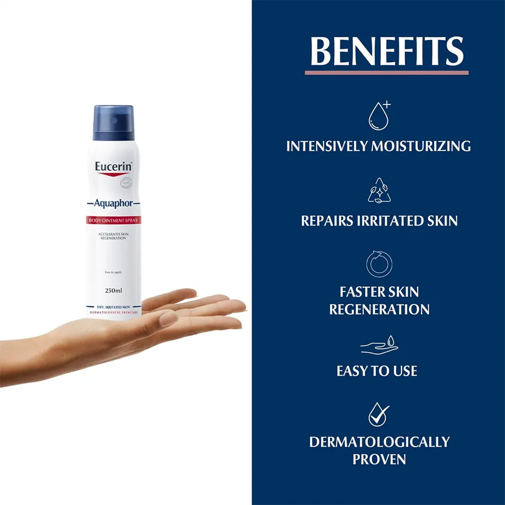 Eucerin Aquaphor Body Ointment Spray - 250 ml thumbnail 3