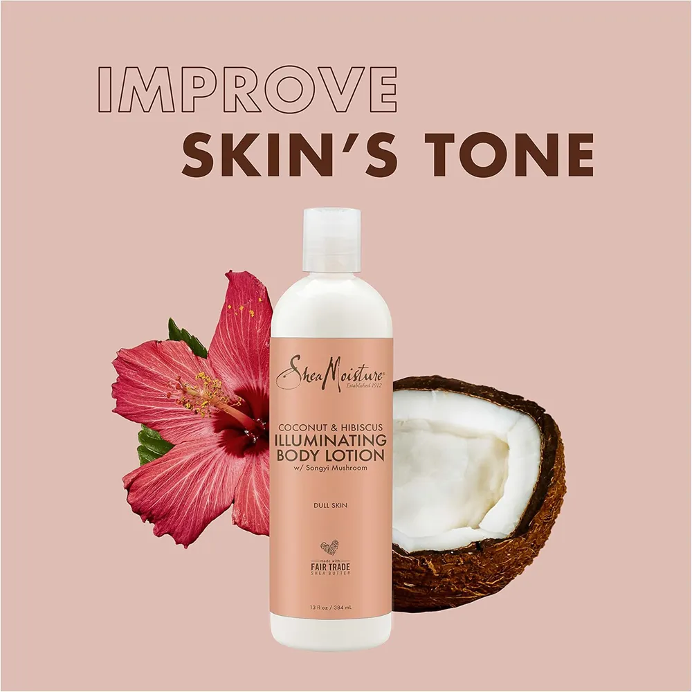 Shea Moisture Coconut & Hibiscus Body Lotion - 384 ml thumbnail 4