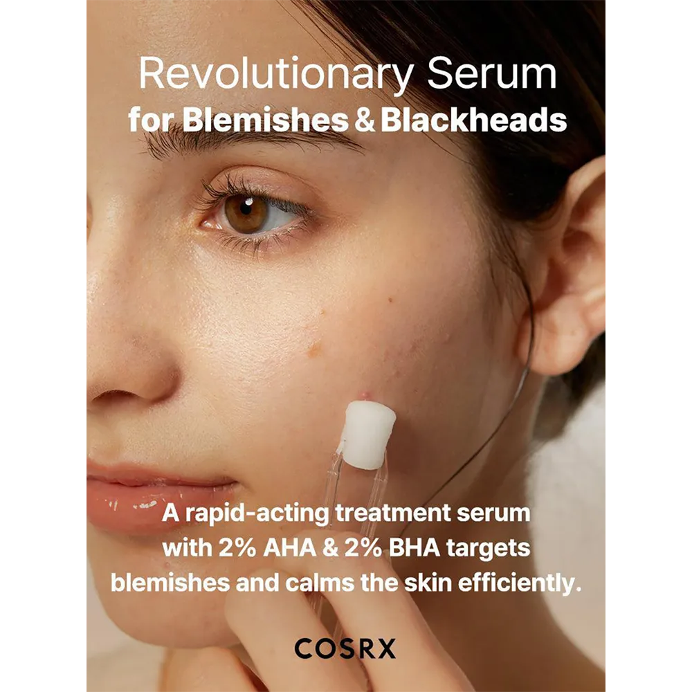 Cosrx The AHA 2 BHA 2 Blemish Treatment Serum - 50 g (30+ cotton balls per serum) thumbnail 4