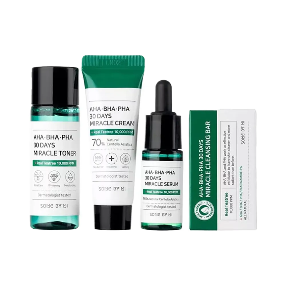 Some By Mi AHA. BHA. PHA 30 Days Miracle Starter Gift Set - (20 g + 25 g + 30 ml + 10 ml) thumbnail 1