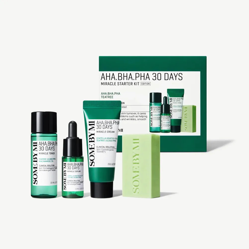Some By Mi AHA. BHA. PHA 30 Days Miracle Starter Gift Set - (20 g + 25 g + 30 ml + 10 ml) thumbnail 2