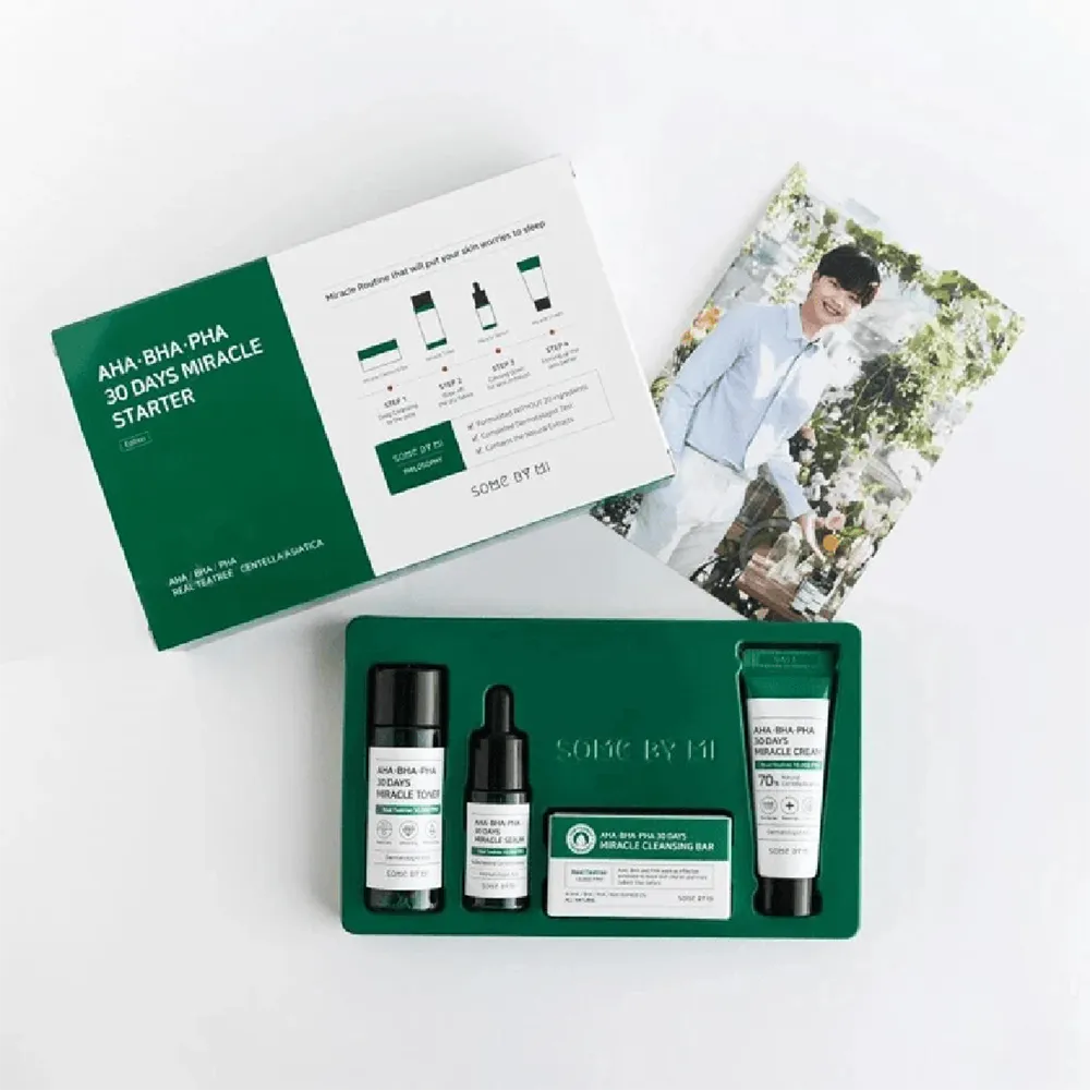 Some By Mi AHA. BHA. PHA 30 Days Miracle Starter Gift Set - (20 g + 25 g + 30 ml + 10 ml) thumbnail 3