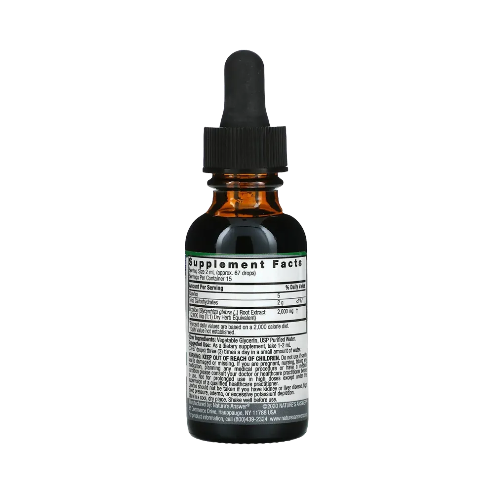 Nature's Answer Licorice Root Liquid Extract - 30 ml thumbnail 2