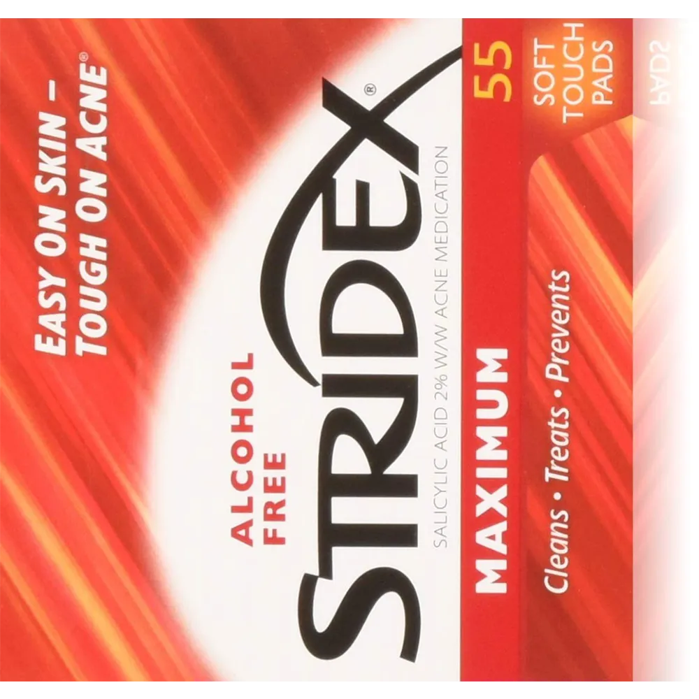 Stridex Maximum Alcohol Free Soft Touch Pads - 55 pcs thumbnail 1