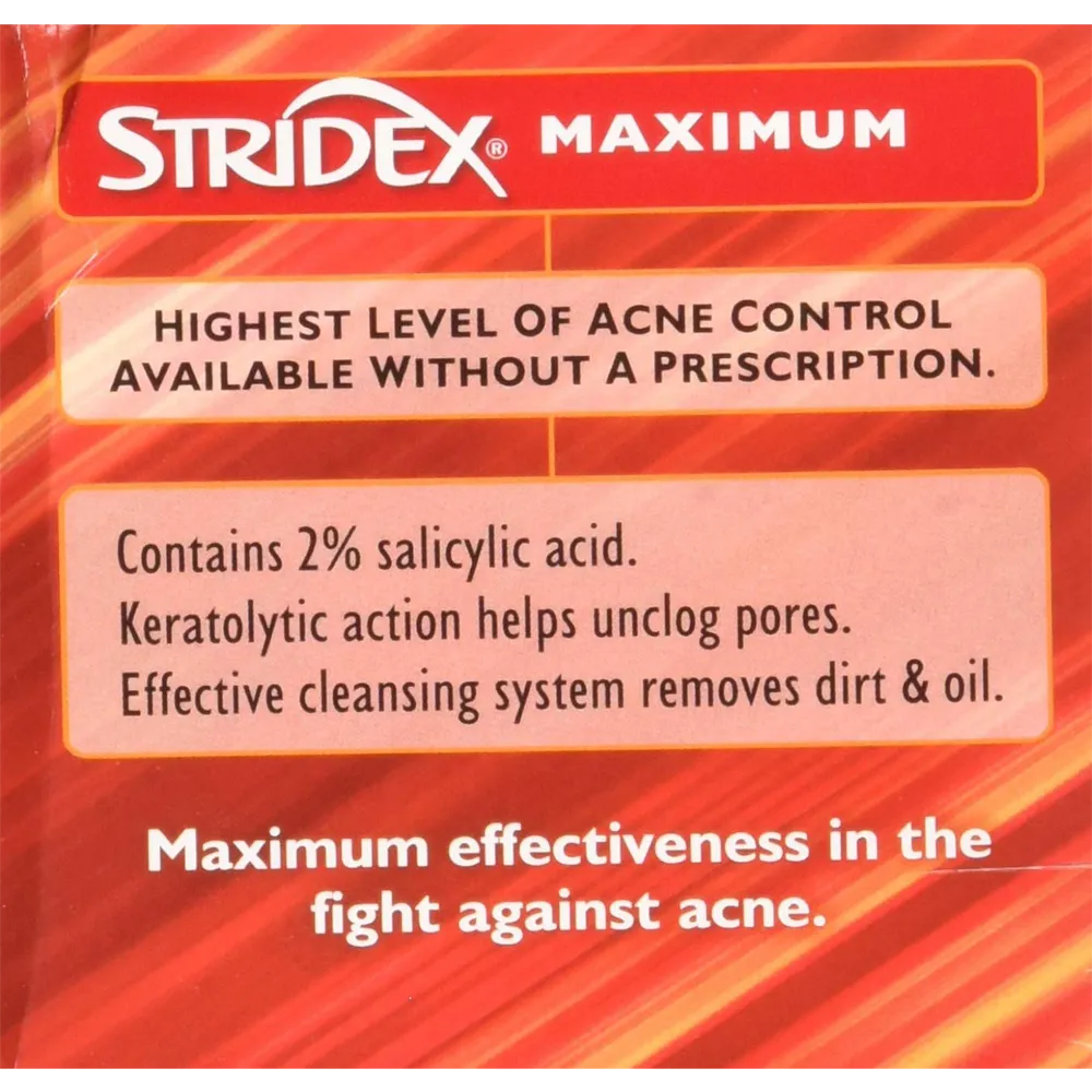 Stridex Maximum Alcohol Free Soft Touch Pads - 55 pcs thumbnail 3