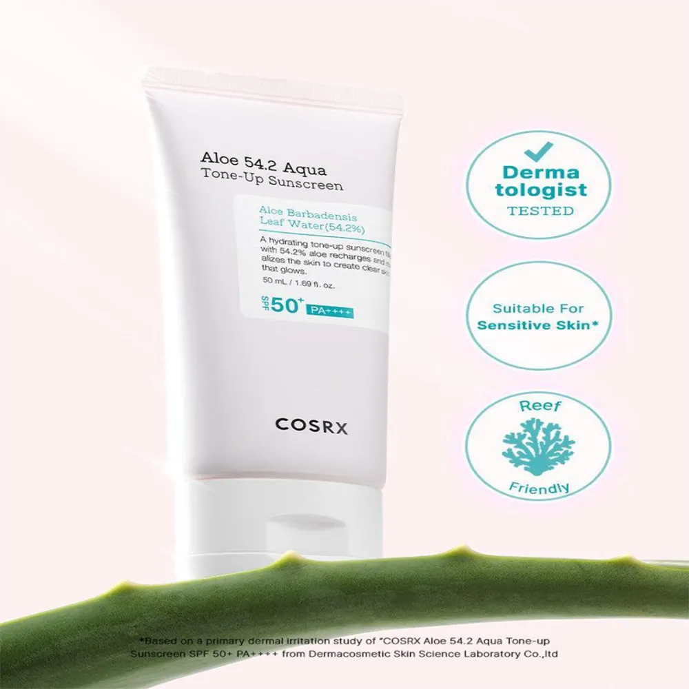 COSRX Aloe 54.2 Aqua Tone-up Sunscreen SPF 50+ PA++++ thumbnail 3