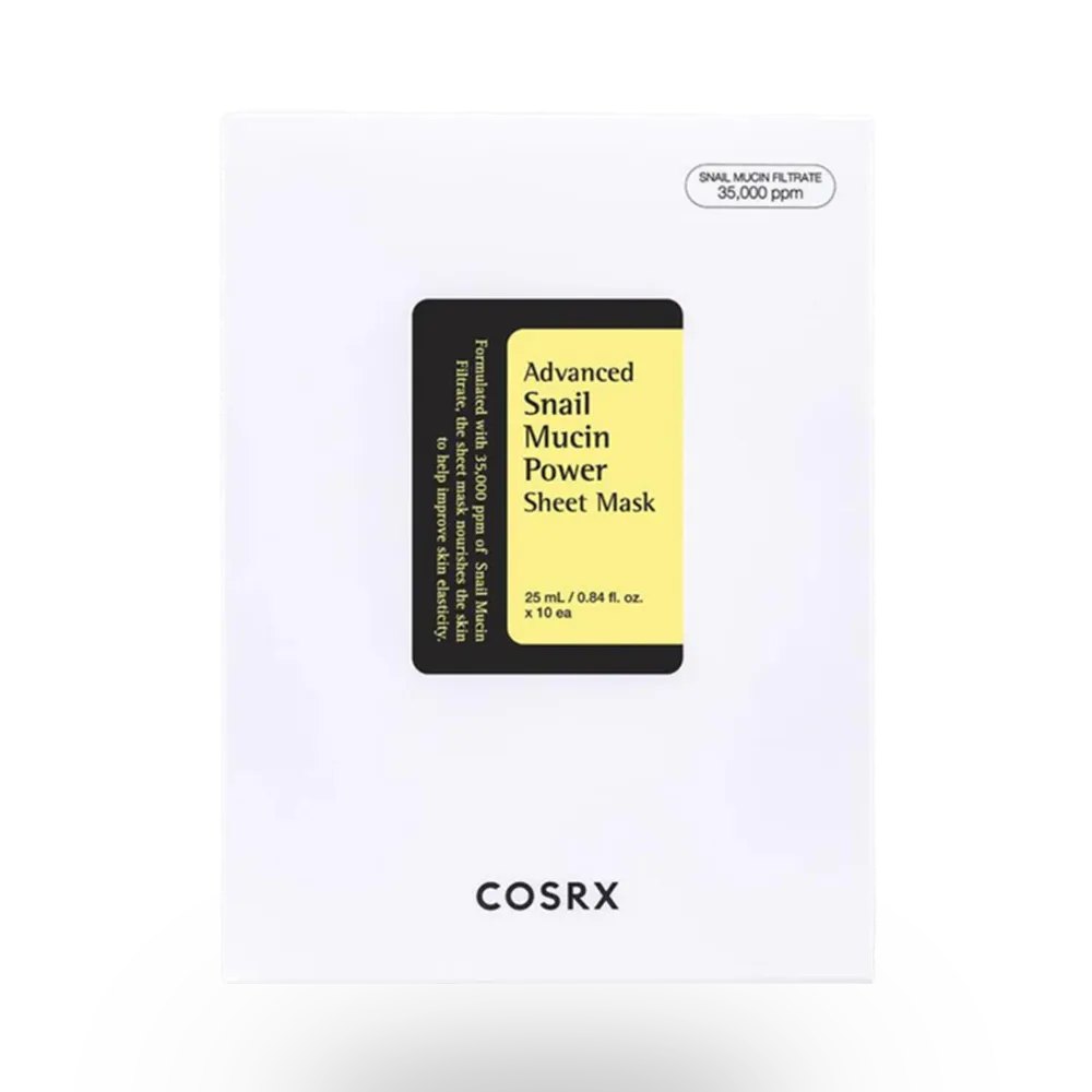 Cosrx Advanced Snail Mucin Power Sheet Mask - 10 pcs thumbnail 1