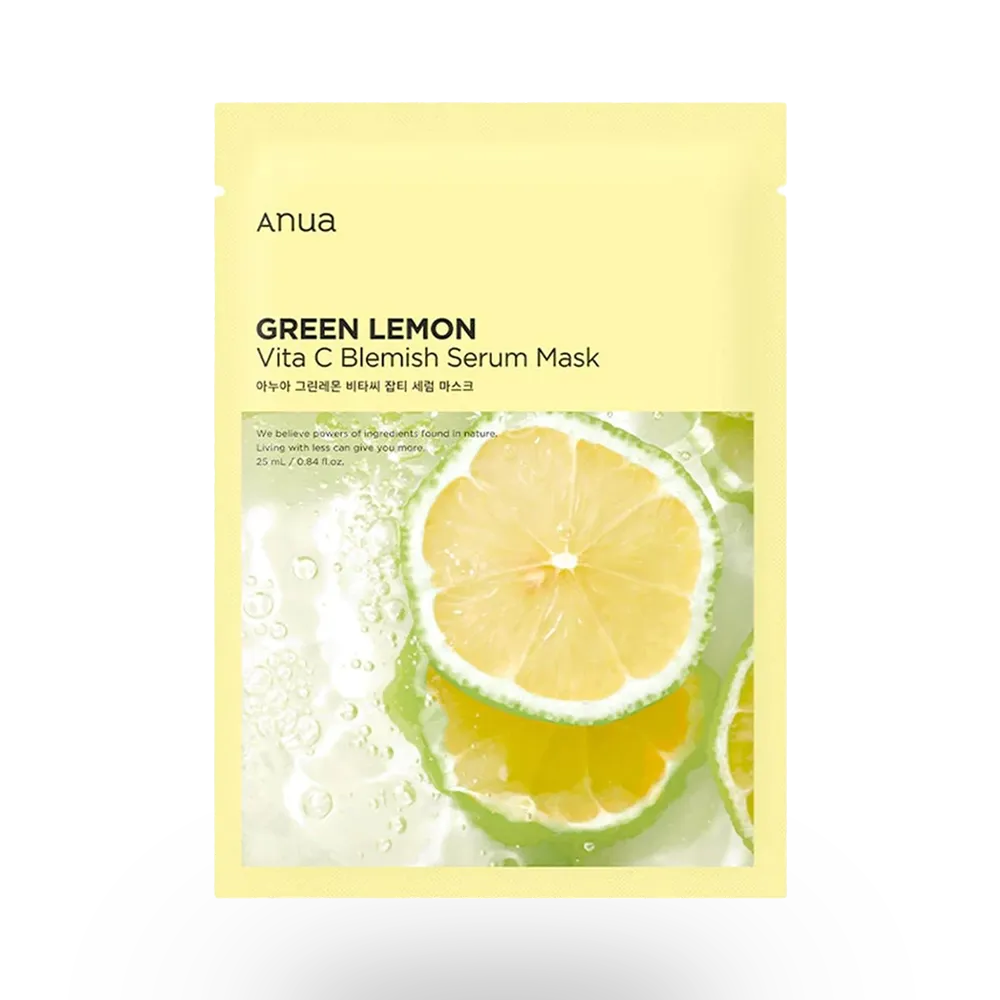 Anua Green Lemon Vita C Blemish Serum Mask - 25 ml thumbnail 1