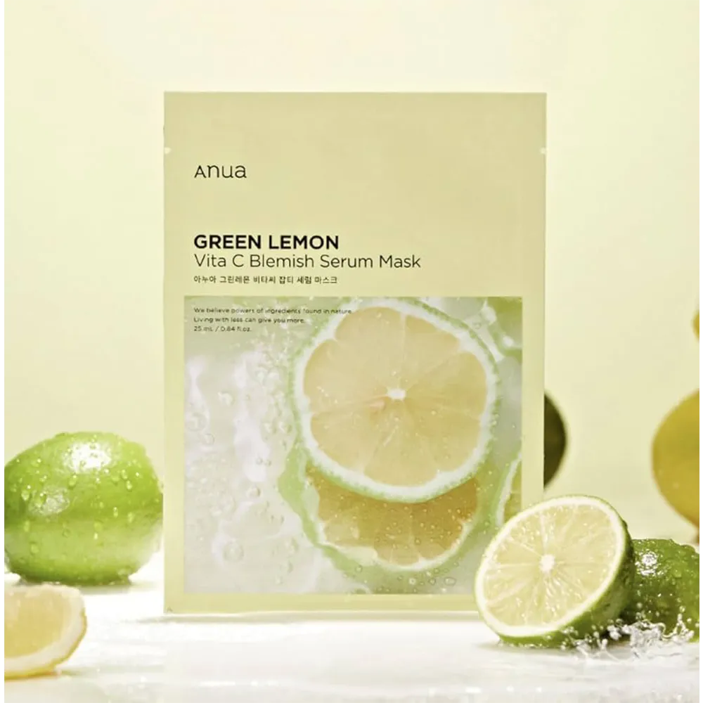 Anua Green Lemon Vita C Blemish Serum Mask - 25 ml thumbnail 2