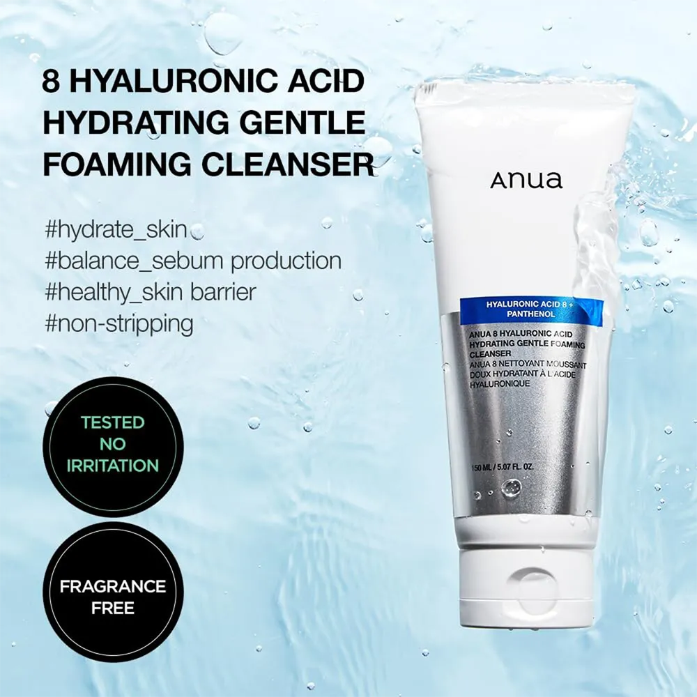 Anua 8 Hyaluronic Acid Hydrating Gentle Foaming Cleanser - 150 ml thumbnail 2