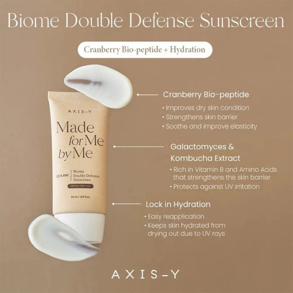 AXIS-Y Biome Double Defense Sunscreen SPF 50 - 50 ml thumbnail 3