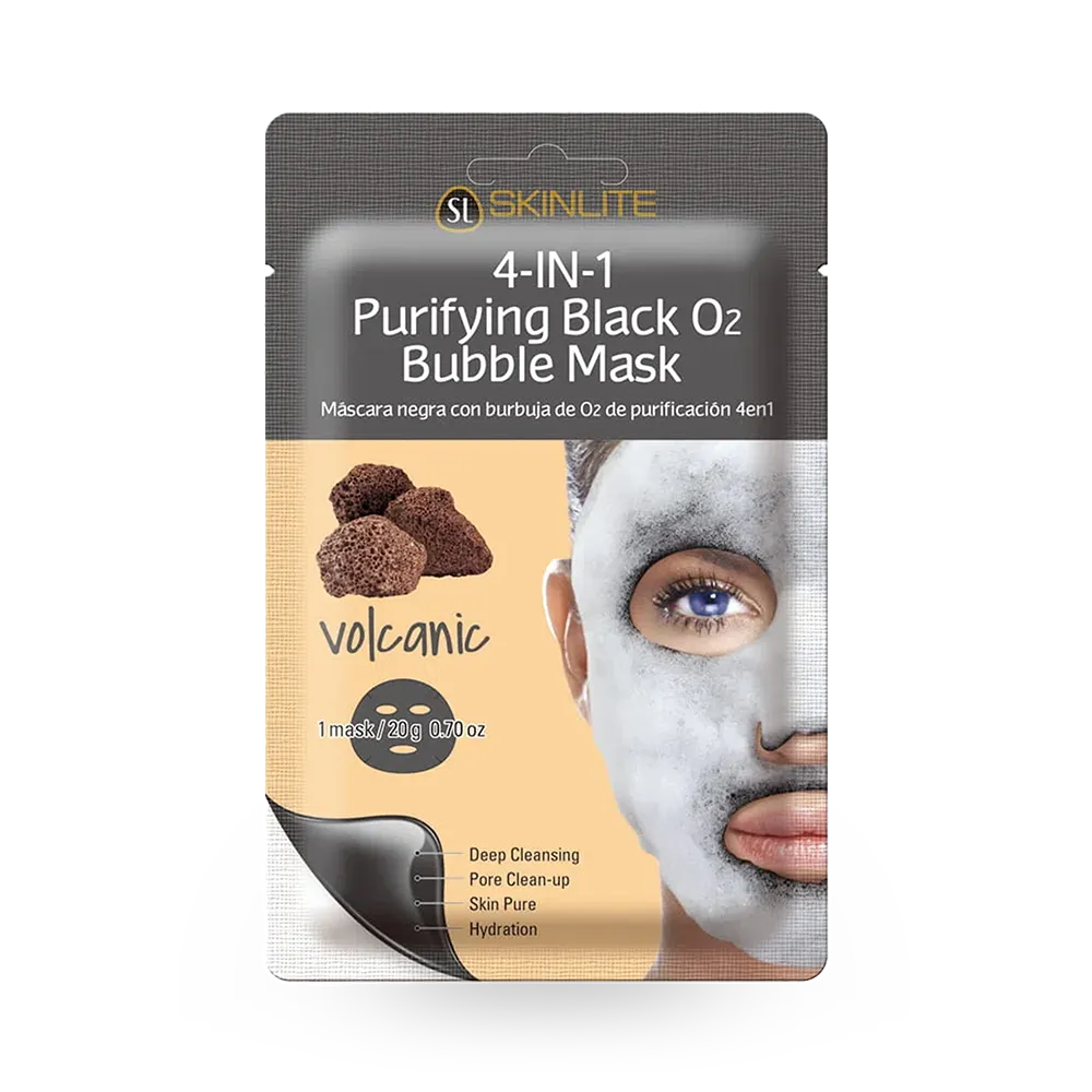 SkinLite 4-in-1 Purifying Black 02 Volcanic Bubble Mask  - 20 g thumbnail 1