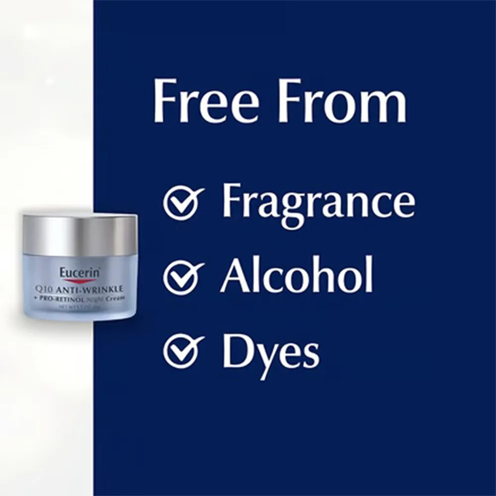 Eucerin Q10 Anti-Wrinkle + Pro-Retinol Night Cream - 48 g thumbnail 3