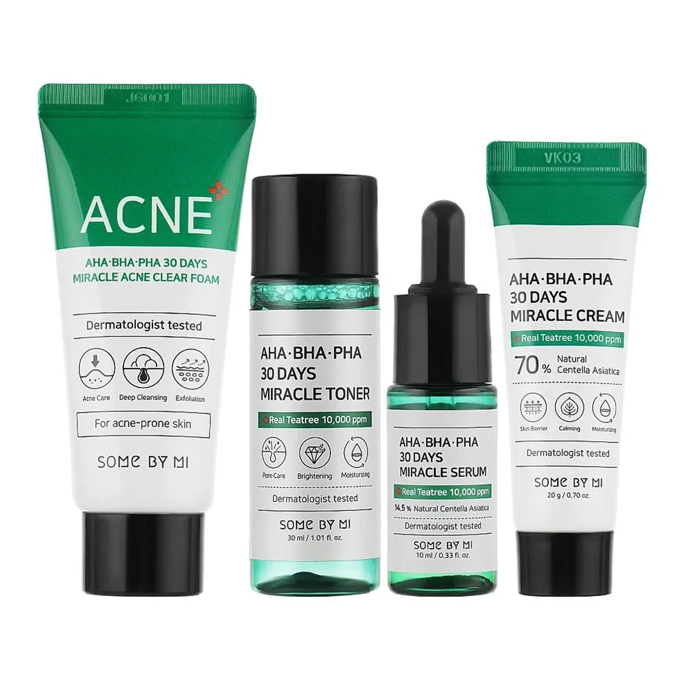 Some By Mi AHA BHA PHA 30 Days Miracle AC SOS Kit - 4 pcs thumbnail 2