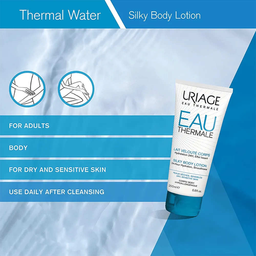 Uriage Eau Thermale Silky Body Lotion - 200 ml thumbnail 3