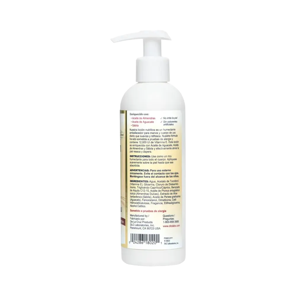 De La Cruz Vitamin E Lotion - 237 ml thumbnail 2