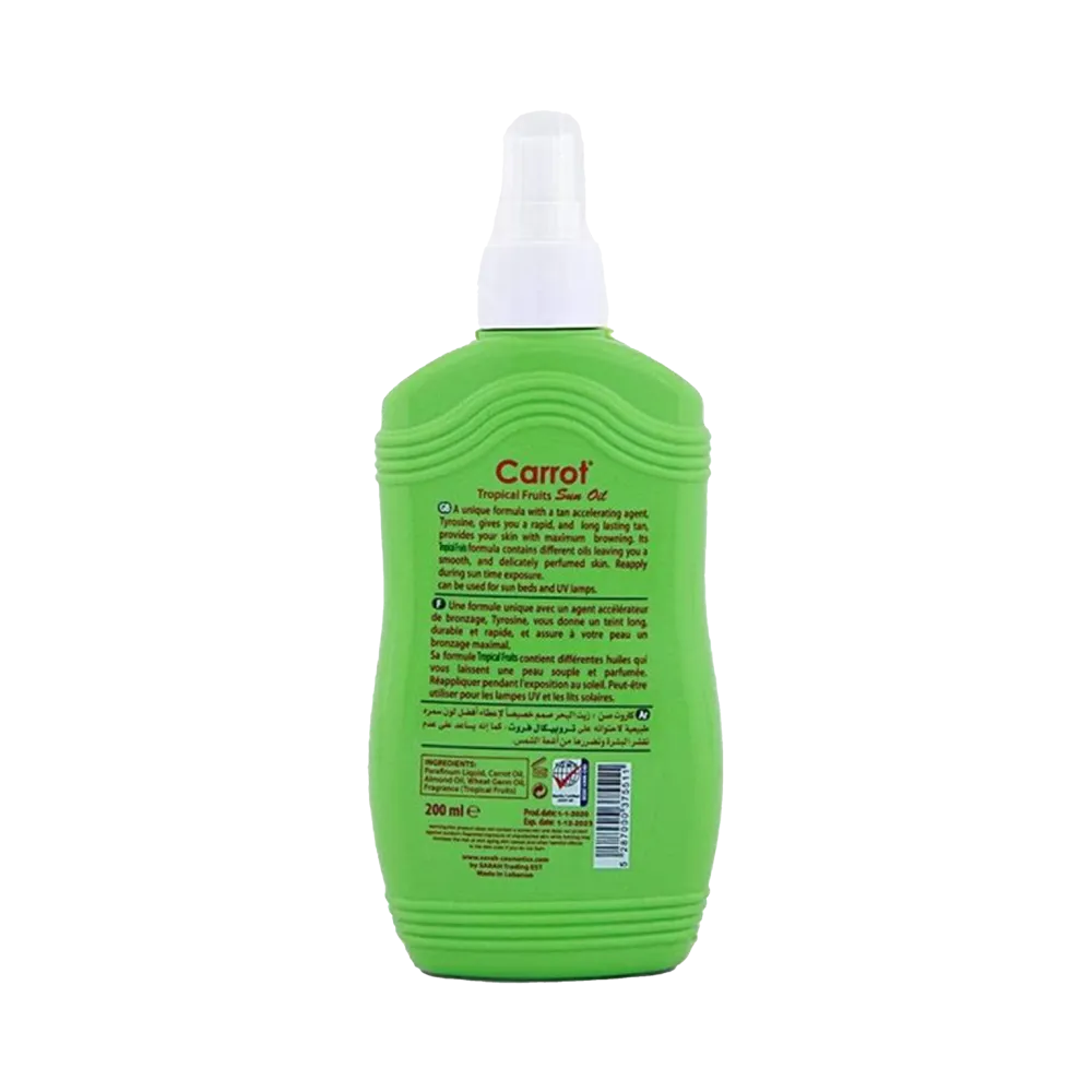 Carrot Sun Tropical Fruit Oil Spray - 200 ml thumbnail 2