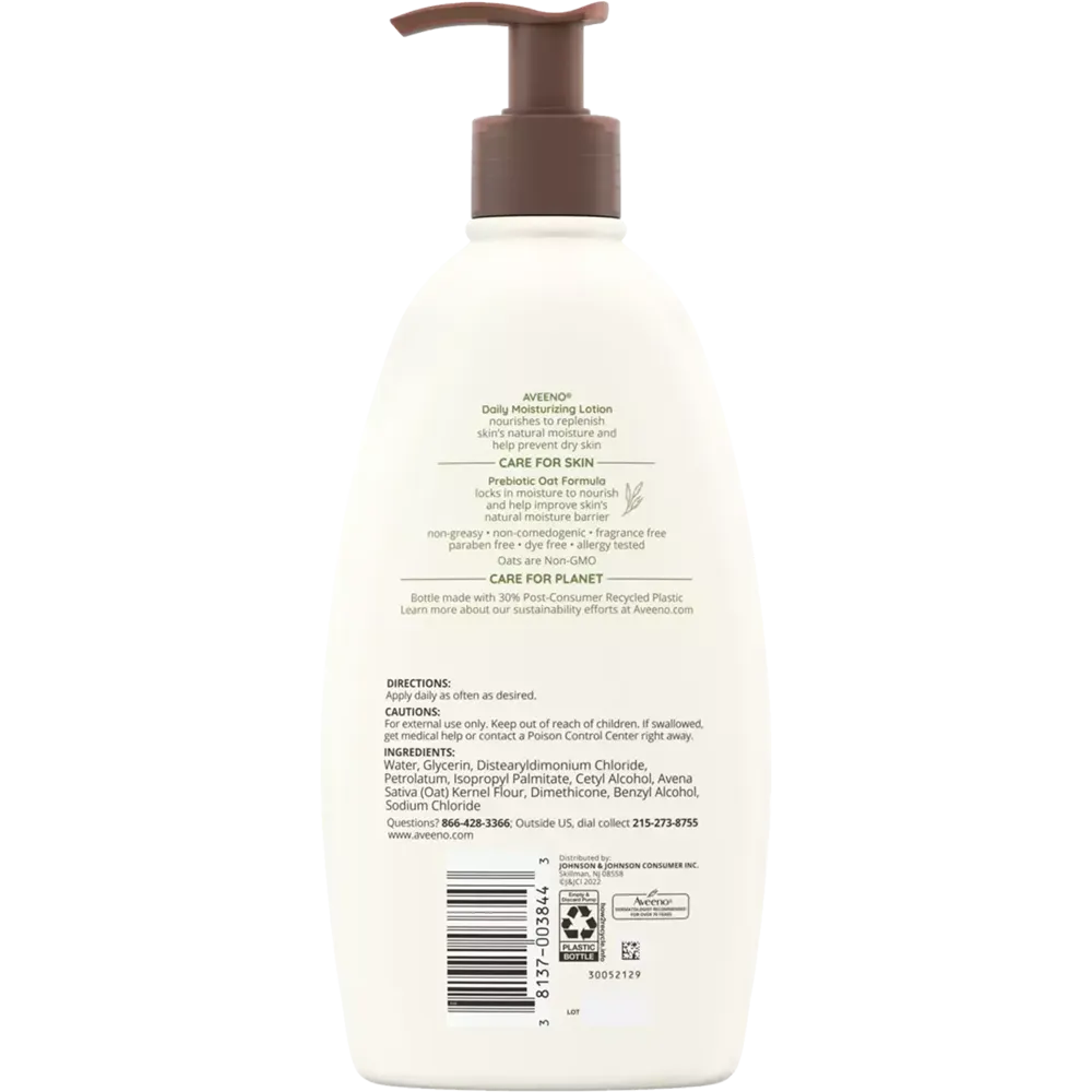 Aveeno Daily Moisturising Body Lotion With Soothing Oat - 532 ml thumbnail 2