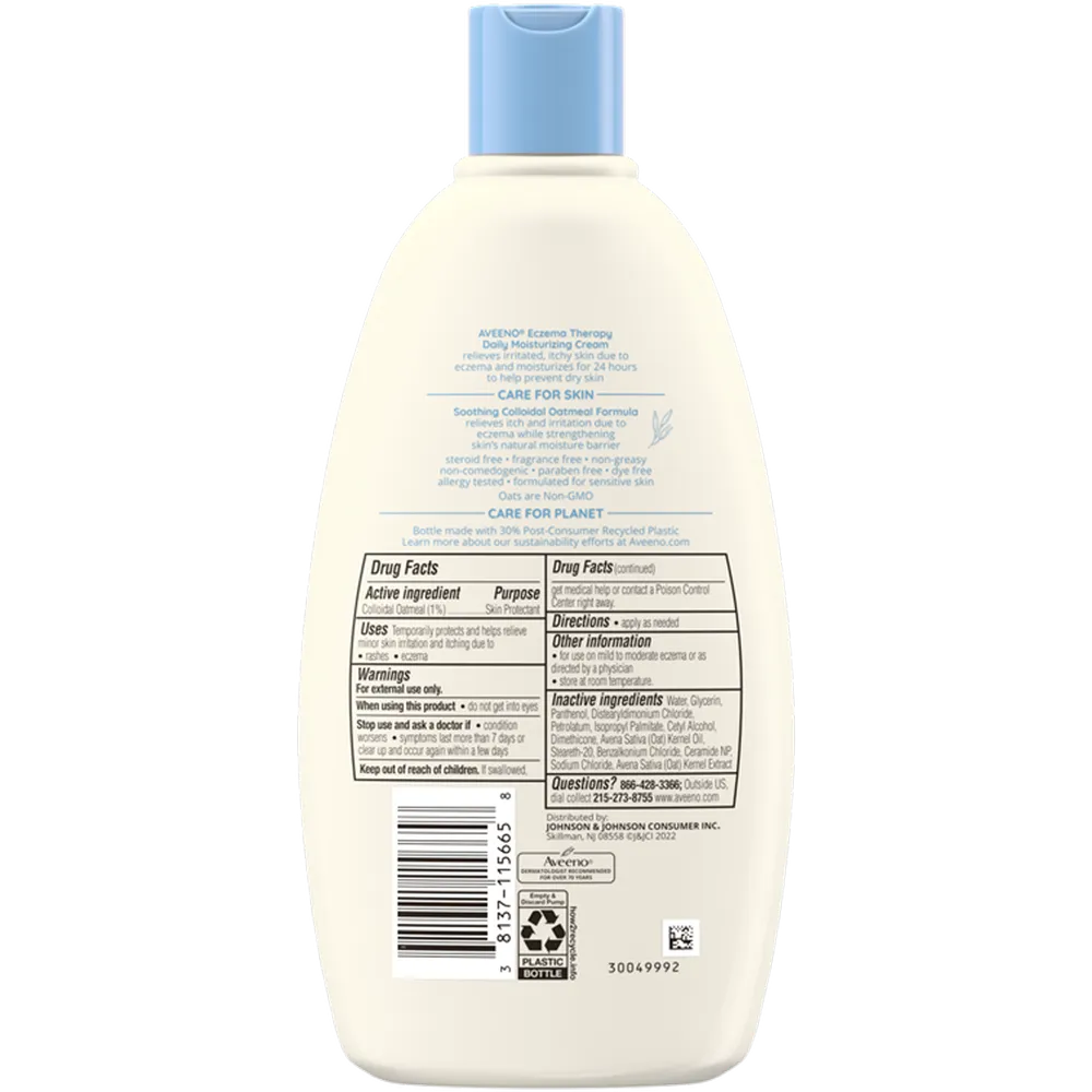 Aveeno Eczema Therapy Daily Moisturizing Cream - 354 ml thumbnail 2