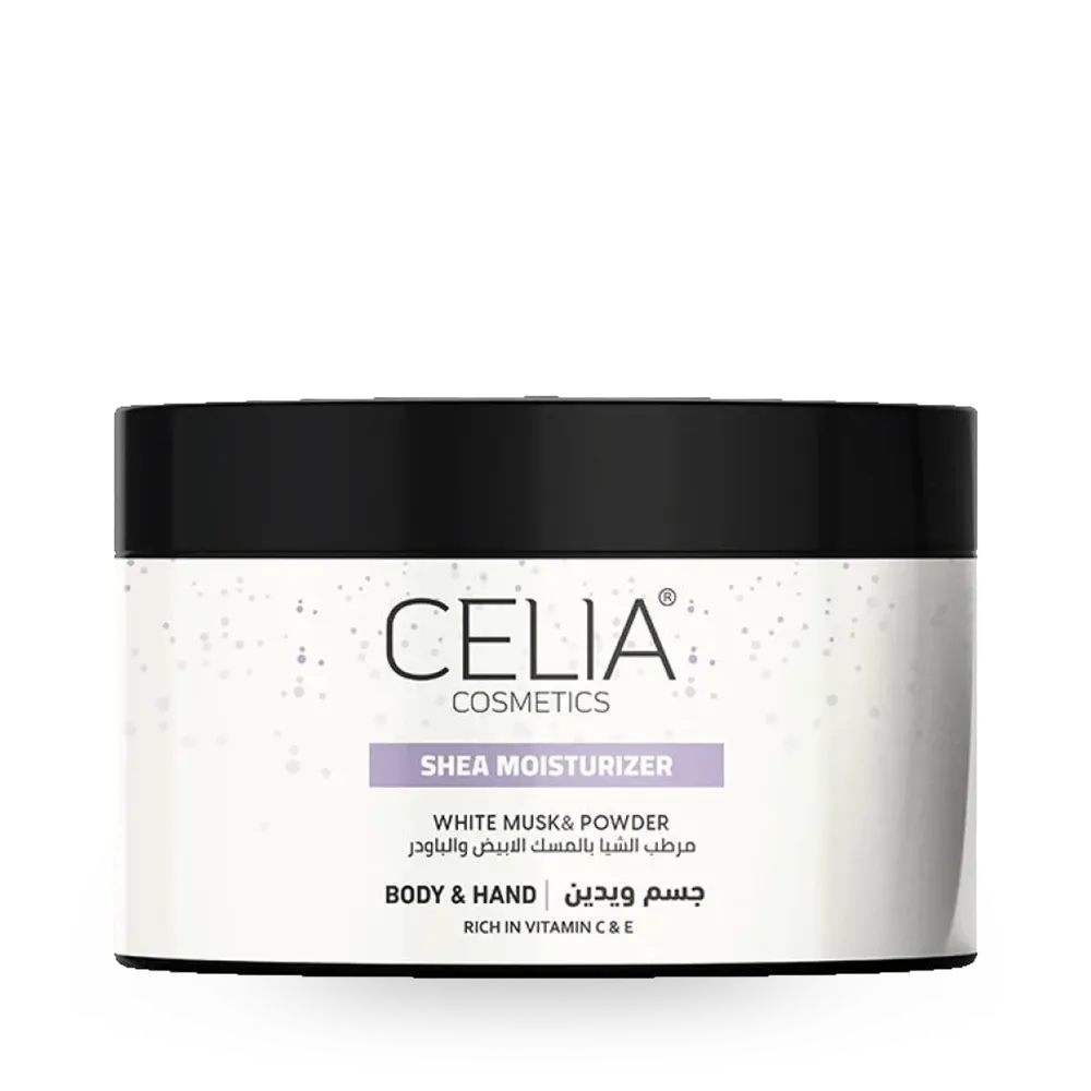 Celia Cosmetics Shea Moisturizer With White Musk and Powder - 300 g thumbnail 1