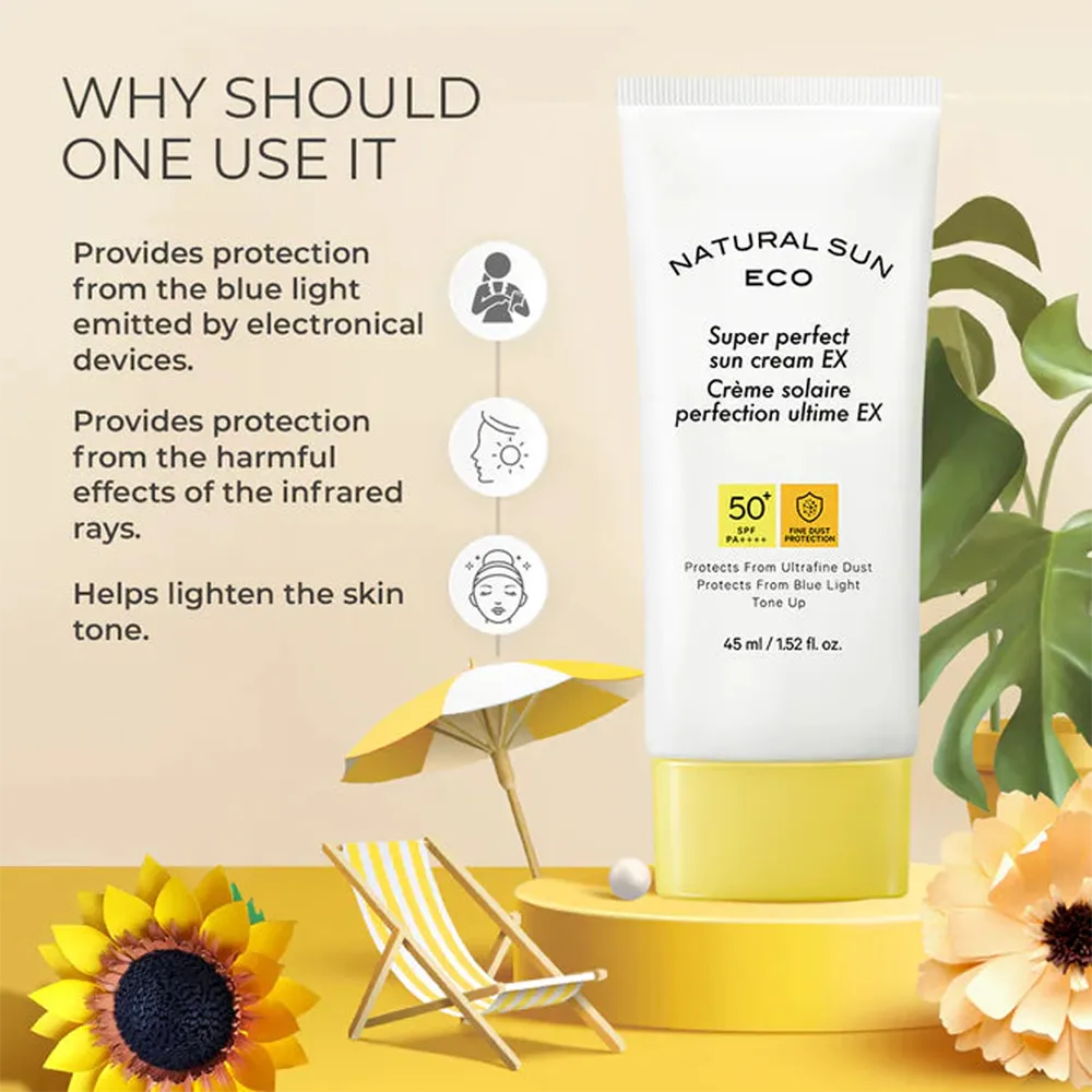 The Face Shop Natural Sun Eco Super Perfect Sun Cream SPF 50+ - 45 ml thumbnail 2