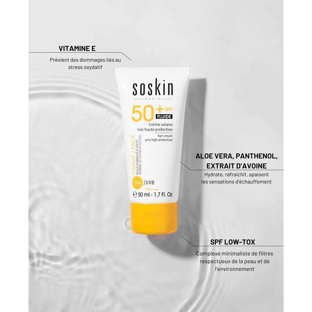 Soskin Sun Cream Very High Protection Fluid SPF 50+ - 50 ml thumbnail 2