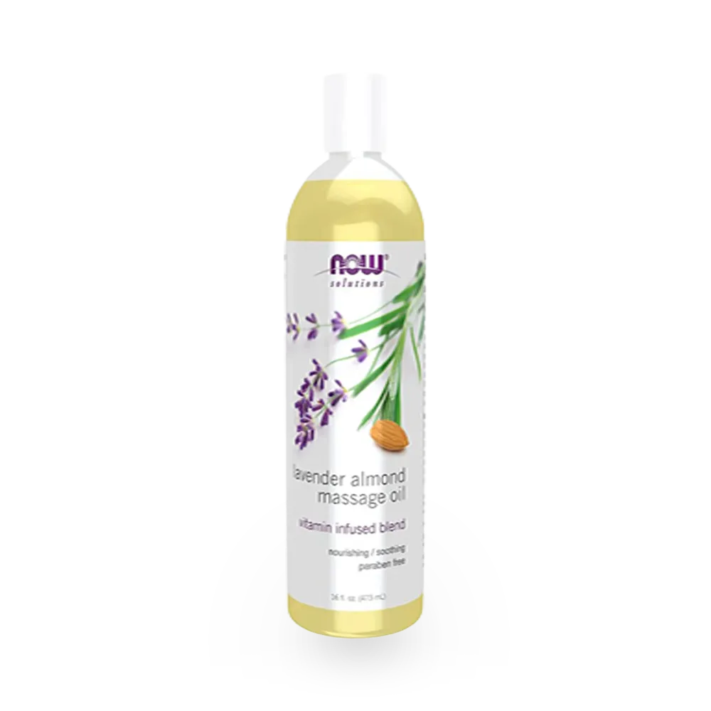Now Solutions Lavender Almond Massage Oil - 473 ml thumbnail 1