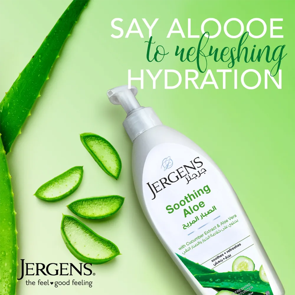 Jergens Soothing Aloe Refreshing Moisturizer - 400 ml thumbnail 3